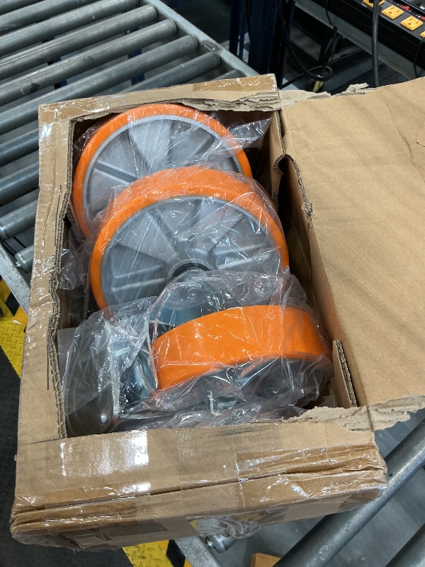 View 2 of ANDUTEES 8" Heavy Duty Locking Casters (Set of 4)