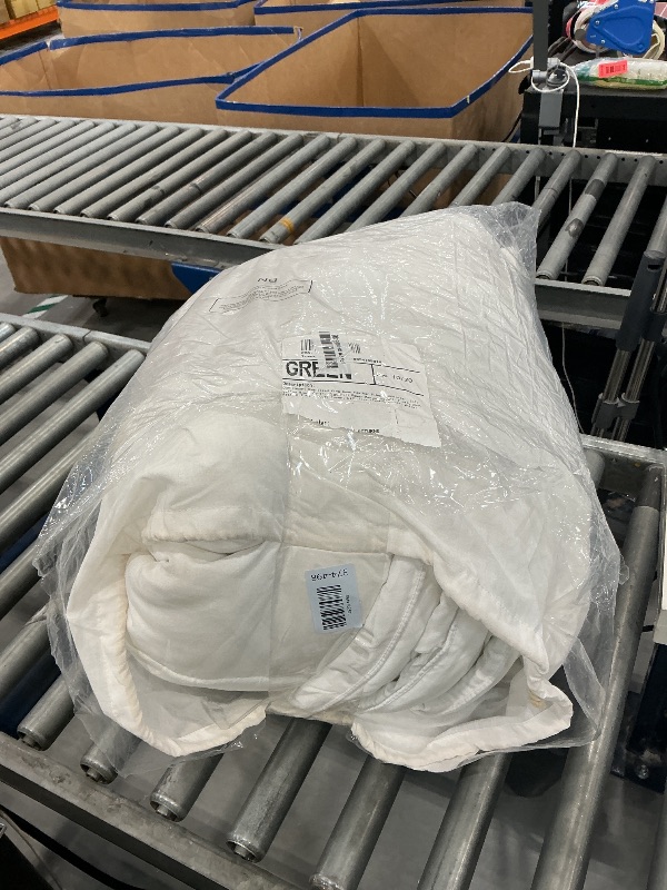 View 2 of DWR Oversized King Comforter, 120x98 Inches, White Cotton Blend