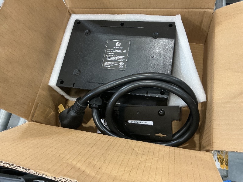 View 3 of islewire Smart Dryer Splitter for EV and Dryer, 240V Auto Power Switch for Dryer Outlet, 3-Color LED Ring, 3.4 in LCD Display, No Rewiring Needed, ETL Certified (24 Amp, NEMA 10-30)