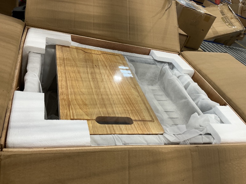 View 3 of BoomHoze 24" Undermount Single Bowl Kitchen Sink