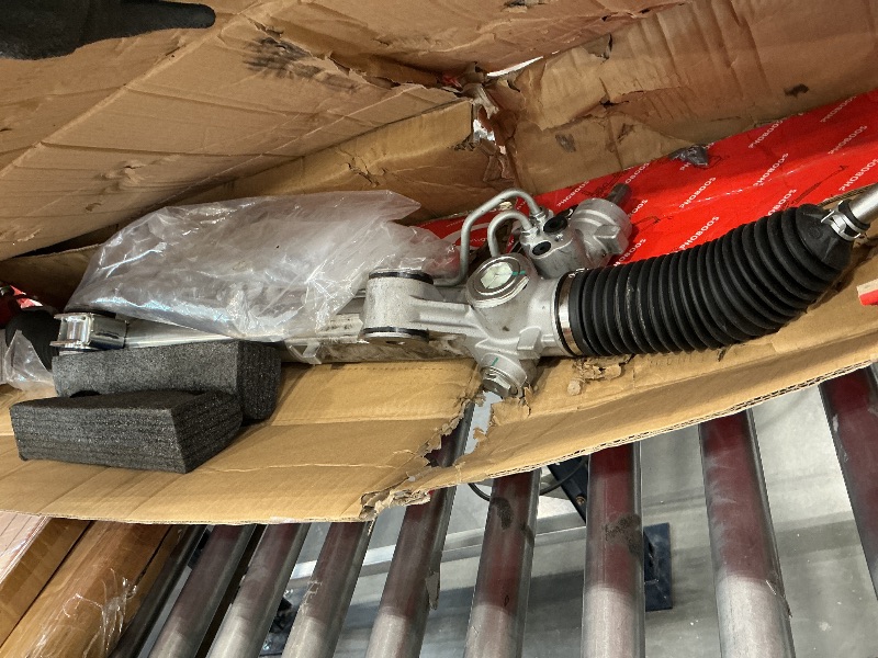 View 3 of PHOBOOS Hydraulic Power Steering Rack and Pinion Fit for Ford & Lincoln