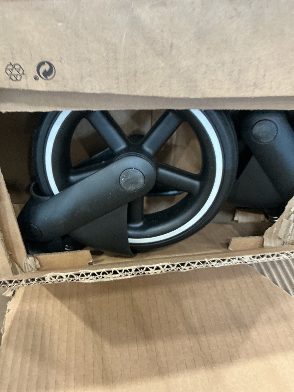 View 3 of Cybex e-Gazelle S Single to Double Electric Baby Stroller - Black/Black