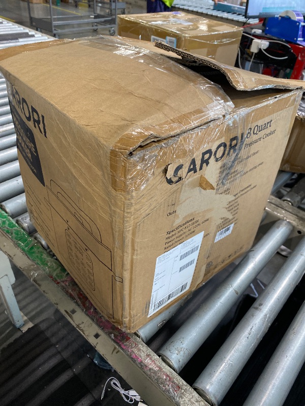 View 2 of [SOLD FOR PARTS] CARORI 8Qt Electric Pressure Cooker, 9-in-1 Multifunction, IMD Touchscreen, Non-Stick Pot. 1200W for Instant Feast. Olla de Presion (Ollas). Safe Venting.Rice,Slow,Steamer, Sauté, Warmer, Silver