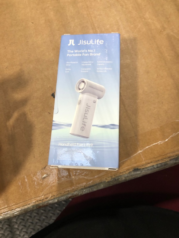 View 2 of [SOLD FOR PARTS] JISULIFE Portable Handheld Fan Life9, Turbo Airflow, Up to 18H Runtime