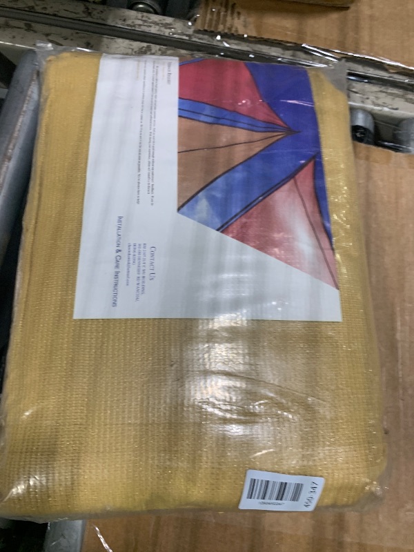 View 2 of [DAMAGED] Yardmaker 10'x13' Sun Shade Sail Sand