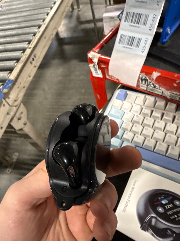 View 4 of [DAMAGED] TRAUSI Wireless Earbuds with Smart Touch Screen - Bluetooth 5.4 Noise Cancelling