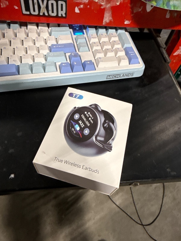 View 2 of [DAMAGED] TRAUSI Wireless Earbuds with Smart Touch Screen - Bluetooth 5.4 Noise Cancelling
