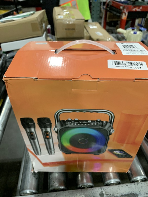Photo 1 of CYY Portable Karaoke Machine with 2 Wireless Microphones