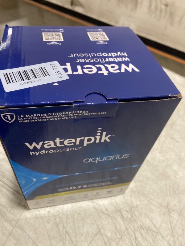 Photo 1 of Waterpik Aquarius Countertop Water Flosser with 10 Settings, 7 Tips, Black