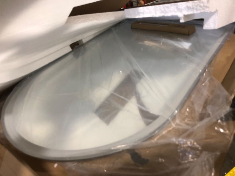 Photo 1 of OUMUSU Arched LED Lighted Bathroom Mirror with Lights 24"x36" Orange
