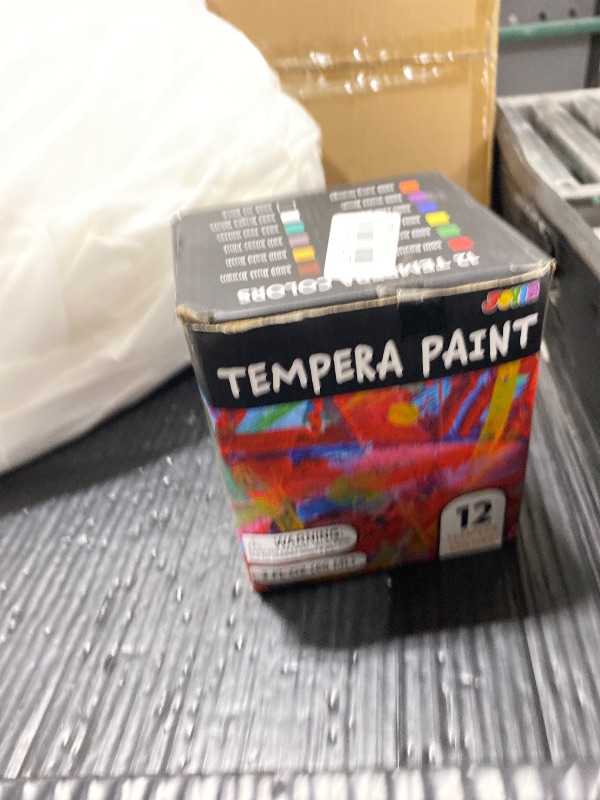 Photo 1 of JOYIN Washable Tempera Paint Set for Kids, 12 Colors, Art Craft Supply