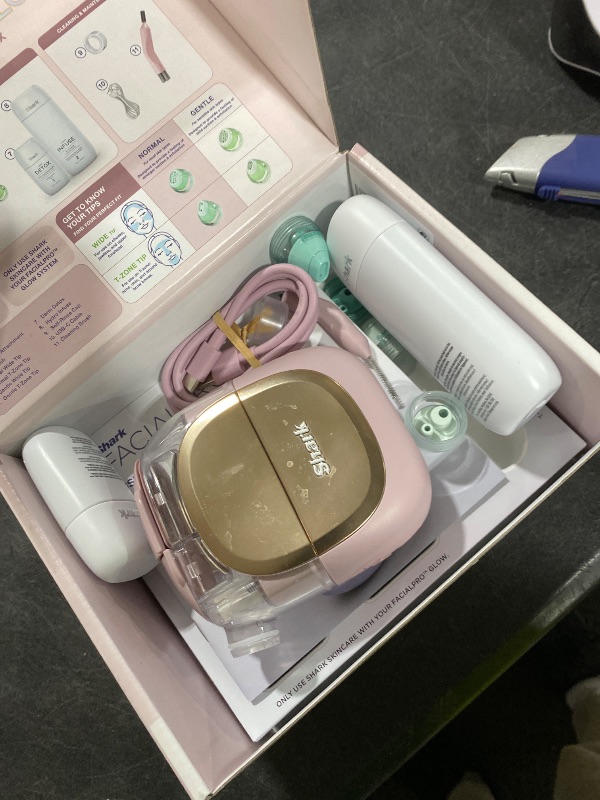 Photo 1 of Shark FacialPro Glow Hydro-Powered Facial System Pink FH310PK