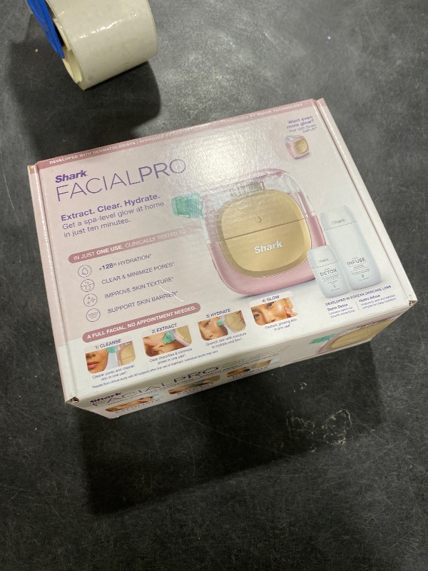 Photo 1 of Shark FacialPro Glow Hydro-Powered Facial System Pink FH310PK