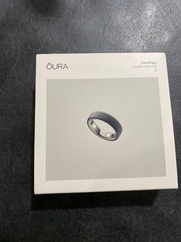 Photo 1 of Oura Ring 5 Smart Ring - Stealth - Size 12