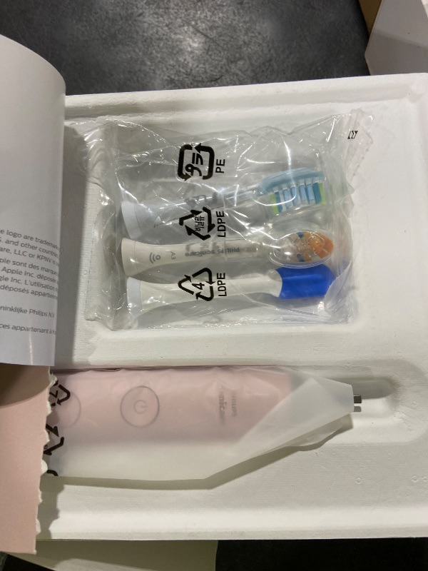 View 3 of Philips Sonicare DiamondClean 9500 Electric Toothbrush 3 Brush Heads, PinkLPNPMGH0083183