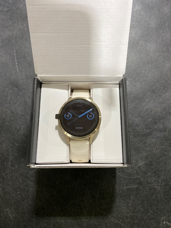 View 3 of Garmin Venu 4 Smartwatch 41mm Bone Silicone