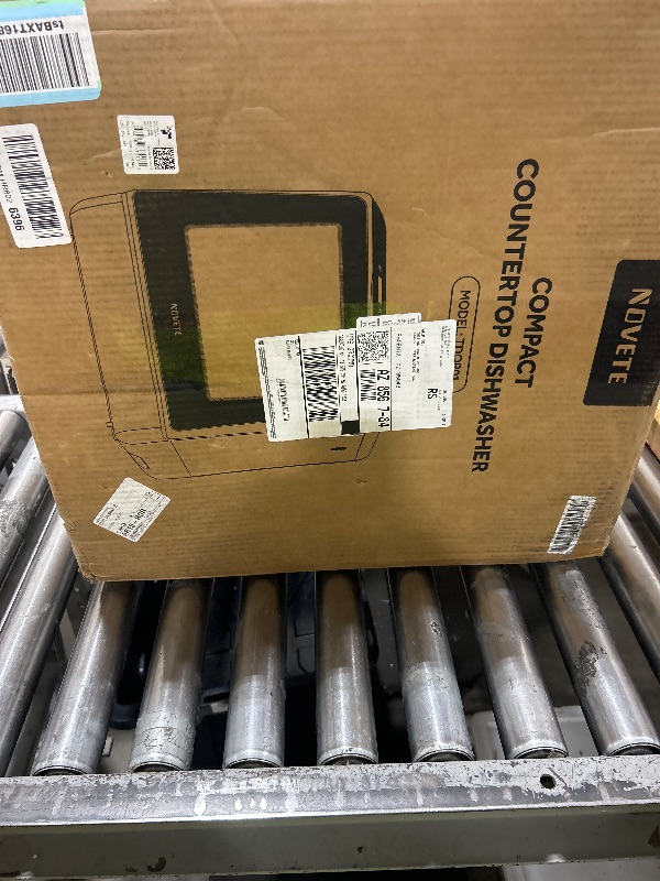 View 4 of NOVETE Portable Countertop Dishwasher White