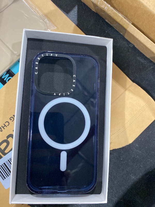 View 3 of CASETiFY iPhone 15 Pro Case 6.1" Classic Blue