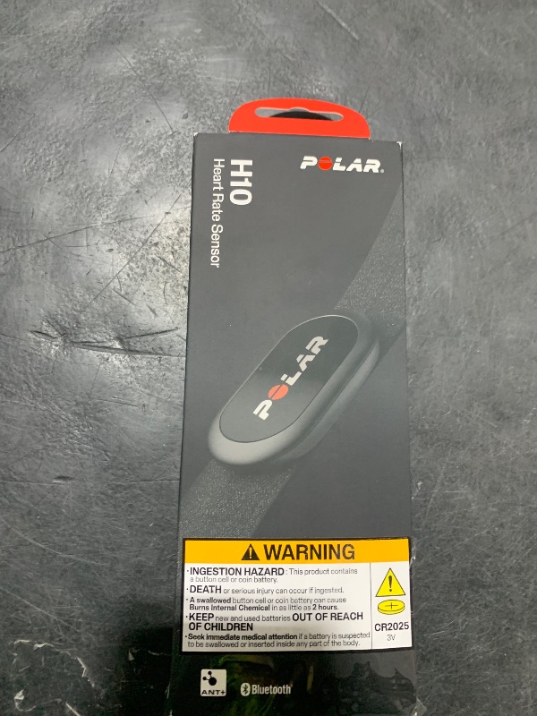 Photo 1 of Polar H10 Heart Rate Monitor Chest Strap - Black, M-XXL