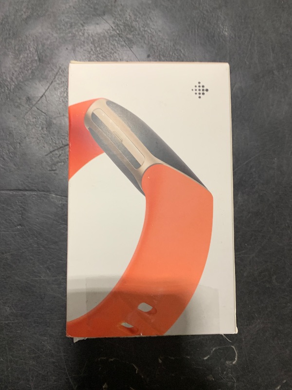 Photo 1 of Google Fitbit Charge 6 - Fitness Tracker - Gold/Coral