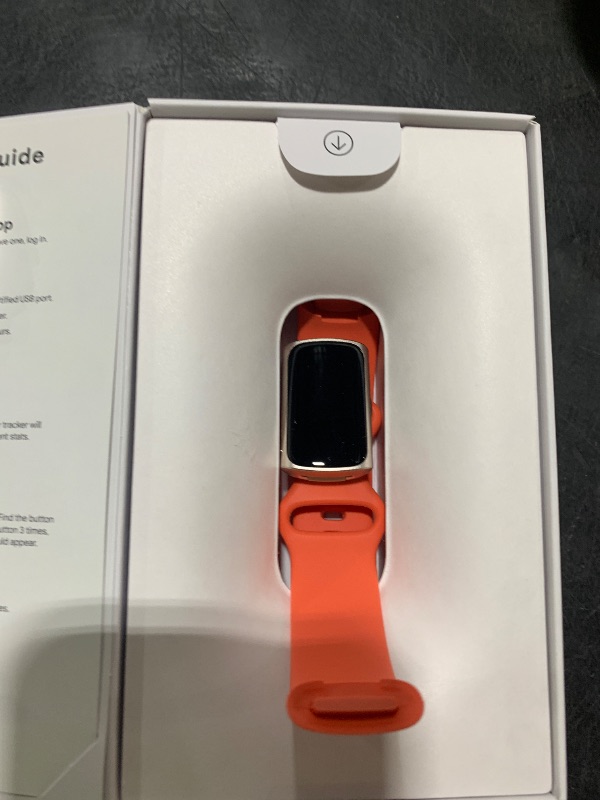 Photo 1 of Google Fitbit Charge 6 - Fitness Tracker - Gold/Coral