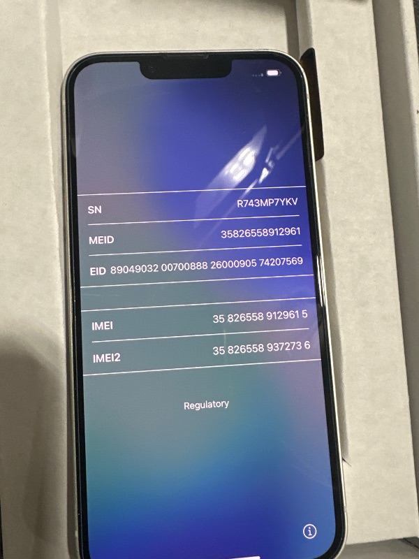 Photo 1 of Apple iPhone 13, 128GB, Starlight