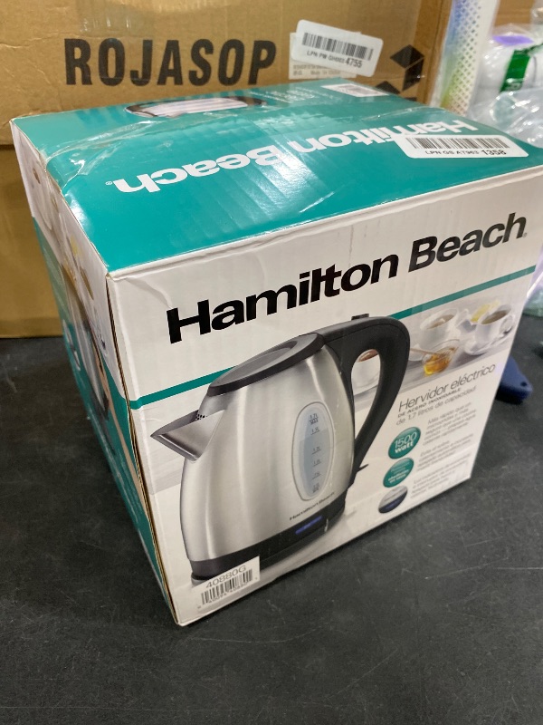Photo 1 of Hamilton Beach 1.7L Stainless Steel Electric Kettle