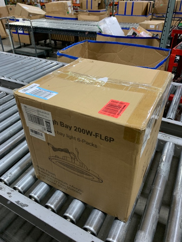 View 2 of Woodafu UFO LED High Bay Lights 200W 6 Pack 5000K