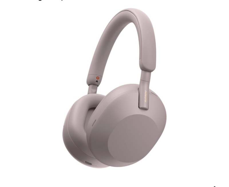 Photo 1 of Sony WH-1000XM5 Premium Noise Cancelling Wireless Headphones, Smoky Pink
Auto NC Optimizer, Up to 30 Hrs of Battery, Carrying Case, Crystal Clear Calls, Touch Control, Multipoint Connection