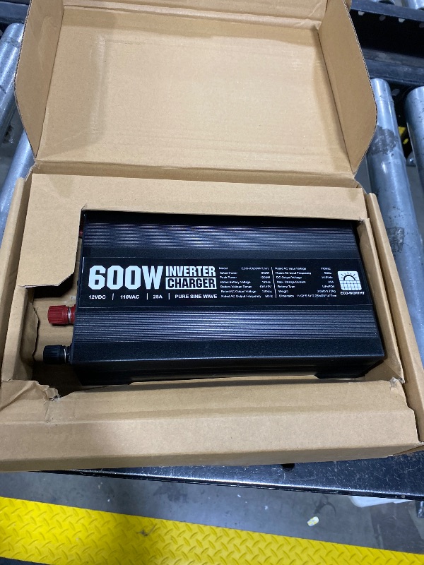 Photo 1 of ECO-WORTHY 600W Pure Sine Inverter Charger, 30A LiFePO4 Charger, 20ms UPS