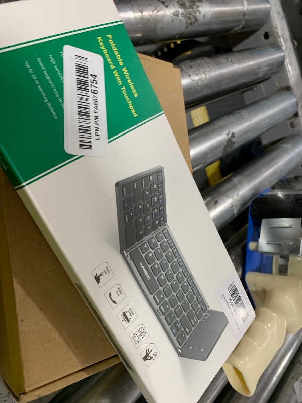 Photo 1 of Samsers Foldable Bluetooth Keyboard with Touchpad - Grey