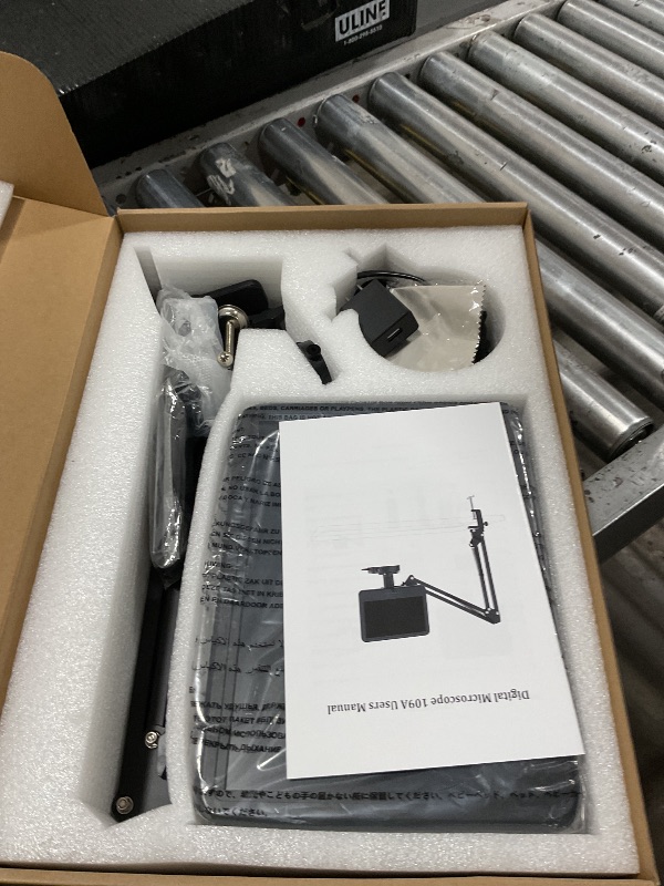 View 2 of LINKMICRO LM109A Digital Microscope, 10.1" IPS Screen, Flexible Arm