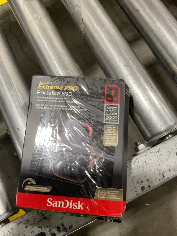 View 3 of Sandisk 1TB Extreme PRO Portable SSD, Up to 2000MB/s Read Speeds-Old Model