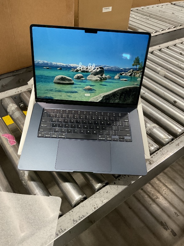 View 2 of Apple 2023 MacBook Air Laptop with M2 chip: 15.3-inch Liquid Retina Display, 8GB Unified Memory, 256GB SSD Storage, 1080p FaceTime HD Camera, Touch ID. Works with iPhone/iPad; Midnight