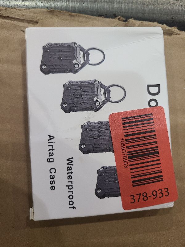 Photo 1 of Dovick- Waterproof Airtag Keychain Holder Case 4 Pack,Screw Full Cover Compatible with Apple Air Tag Tracker Key Ring