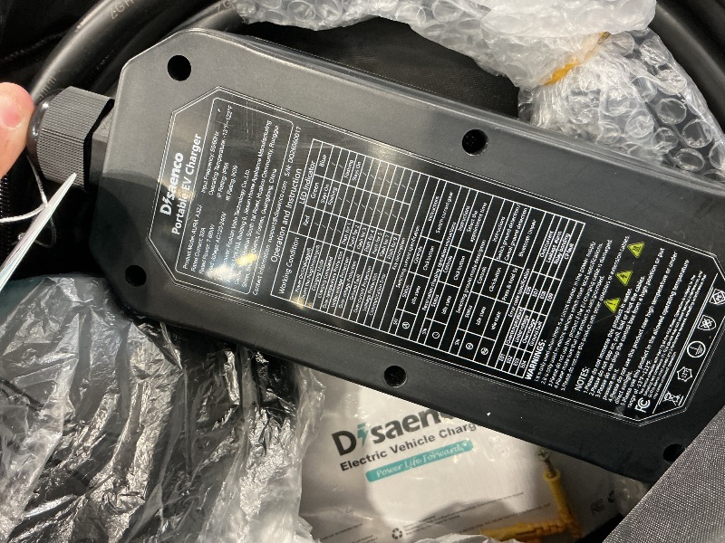 Photo 1 of Disaenco Level 2 EV Charger, 32A, 7.7 kW, J1772, 25 ft