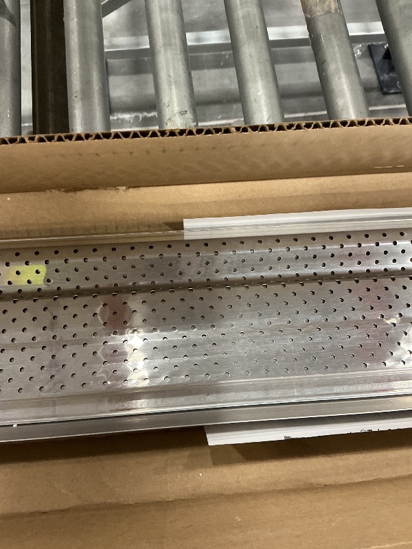 View 2 of A-M Gutter Guard 5" x 50 Ft Mill Finish Aluminum, Leaf & Debris Protection