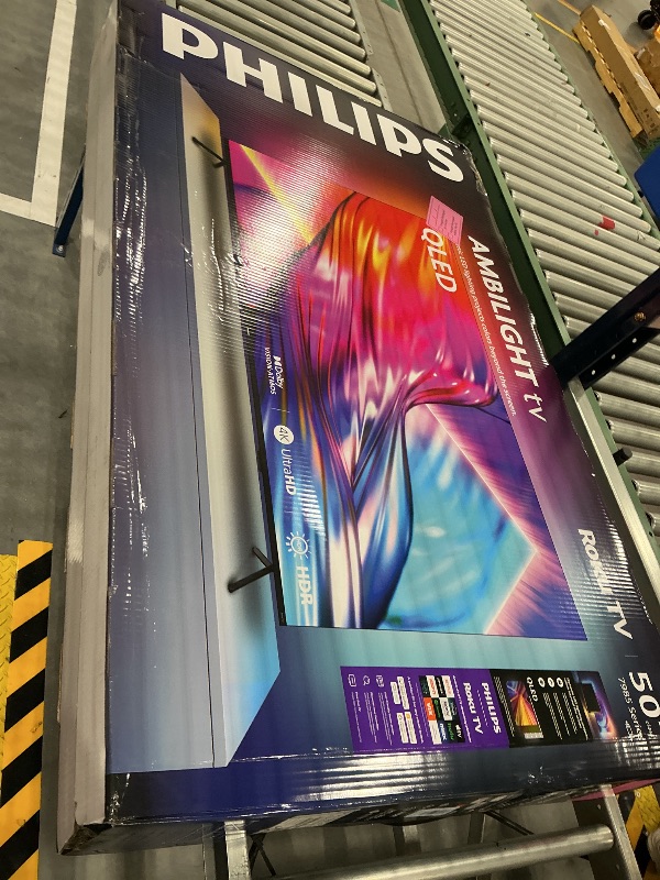 View 2 of PHILIPS 50 Inch 4K QLED Roku TV, 7985 Series with Ambilight, UHD 2160p, HDR