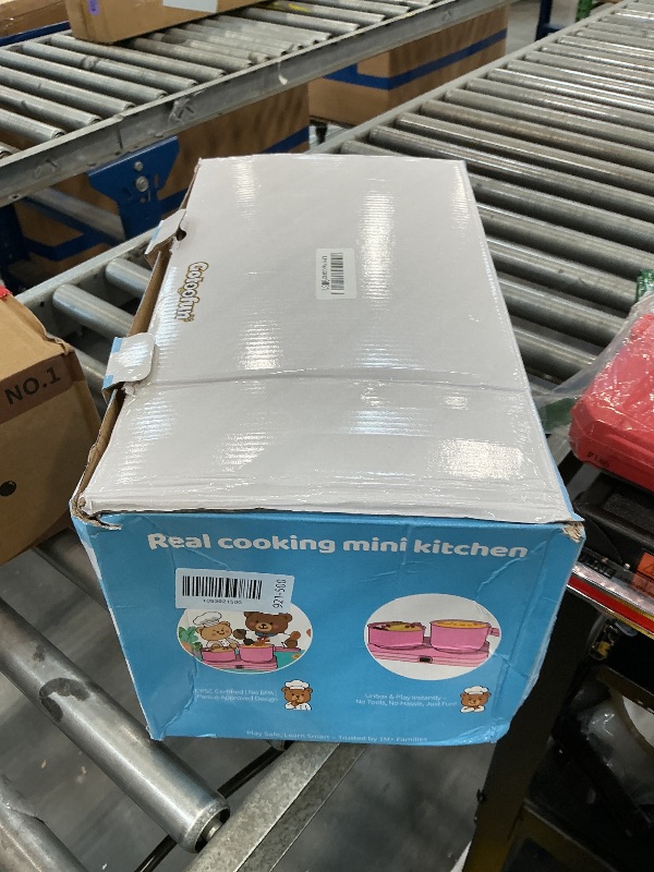 View 2 of Gotoofun Kids Plastic Real Cooking Set with Dual Stove