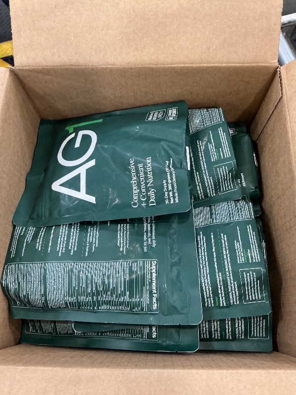 Photo 1 of AG1 Greens Powder Refill Pouch – 75 Vitamins, Multivitamin & Probiotic | Gut Health Support | Vegan, Keto, Gluten Free | Athletic Greens Supplement - Pouch Only, Classic Formula 20 pcs Exp 02/27
