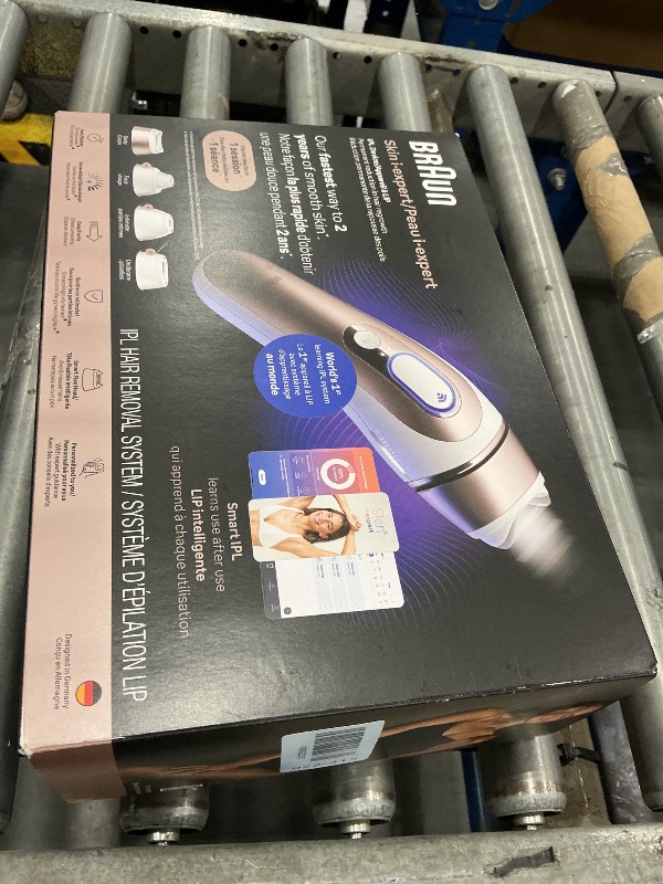 Photo 1 of Braun Skin i-Expert Smart IPL PL7219 at Home Laser Hair Removal for Women and Men with App, Premium Pouch, Venus Razor, 2 Smart Heads, Facial Trimmer