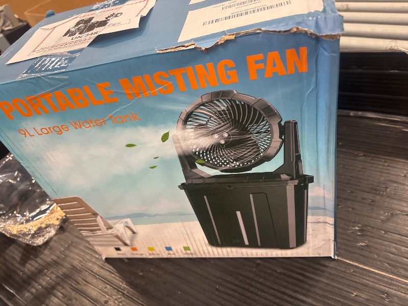 Photo 1 of Ausic 10" Portable Misting Fan, 9L, 20000mAh Battery
