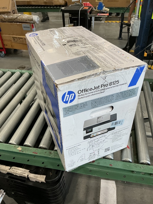 View 2 of HP OfficeJet Pro 8125 Wireless All-in-One Color Inkjet Printer, Print, Scan, Copy, ADF, Duplex Printing Best-for-Home Office, 3 Month Trial of Instant Ink Included, AI-Capable (C2VJ4A)