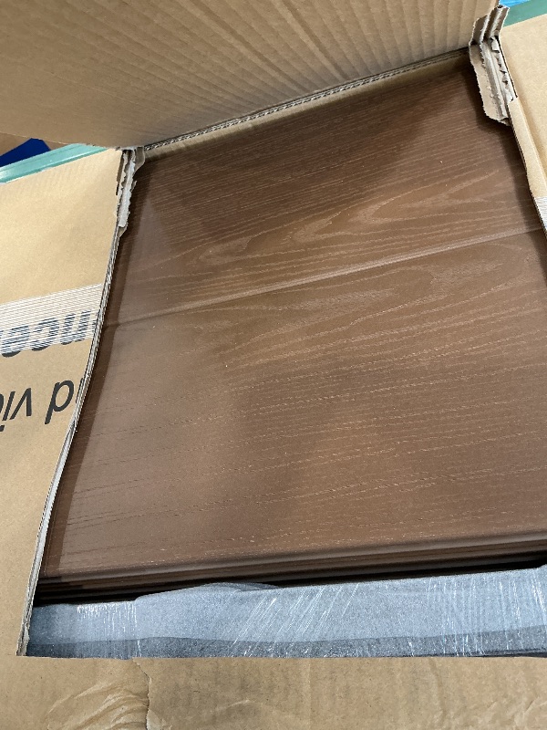 View 3 of WamBam Composite Privacy Fence Panel, 6ft Walnut Brown