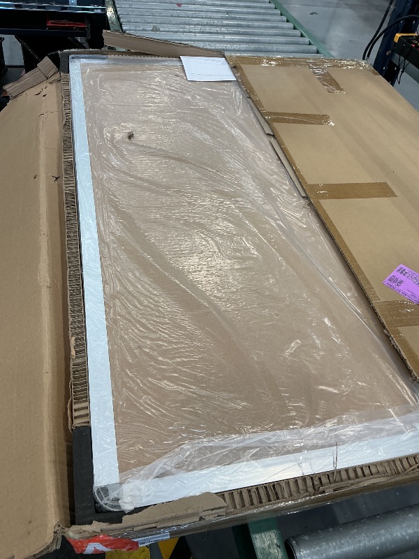 View 3 of Geetery 36 x 48 Inch Beige Enclosed Bulletin Board