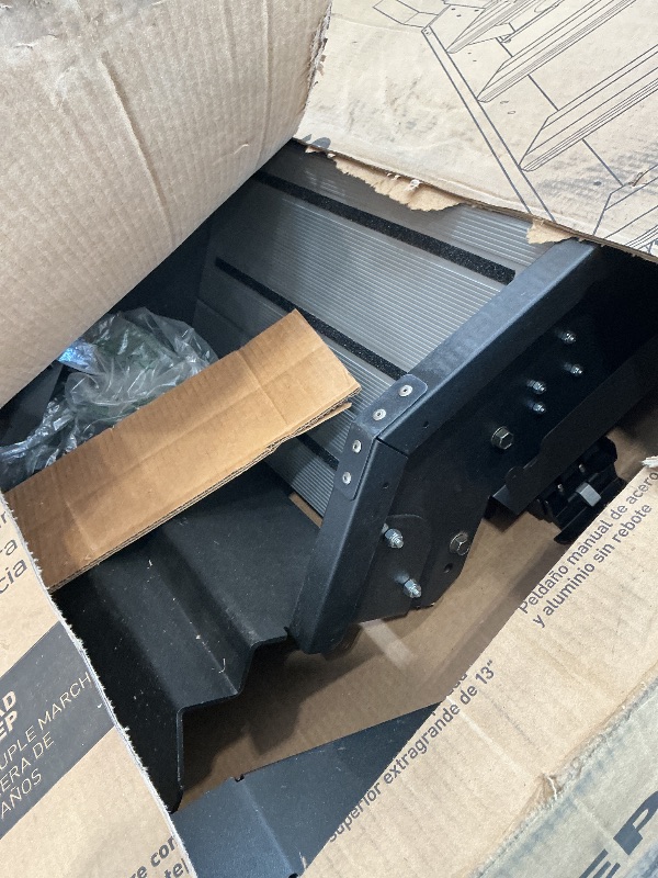 View 3 of Lippert Solid Step 4.0 RV Entry Steps, 26" Width, Black