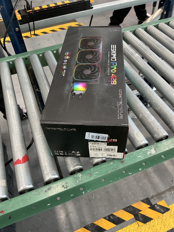 View 2 of Geometric Future Eskimo Pro - 420mm AIO CPU Liquid Water Cooler- RGB PWM Squama 2503B 140mm Fan x 3- Fit Intel® LGA 1700, AMD®AM5 - Black- (GEO-EP-42B)