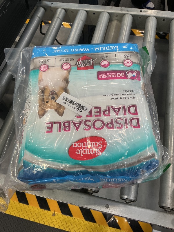 Photo 1 of Simple Solution Female Dog Diapers - Medium (30 Count)