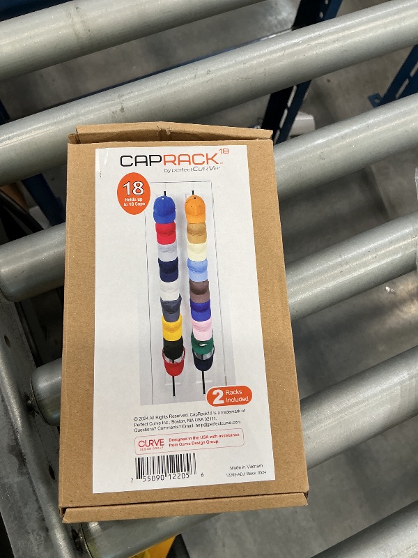 Photo 1 of Perfect Curve CapRack Over-The-Door Hat Organizer