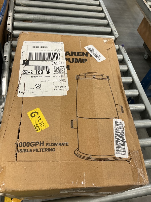 Photo 1 of KimFilter Transparent 1000 GPH Pool Filter Pump